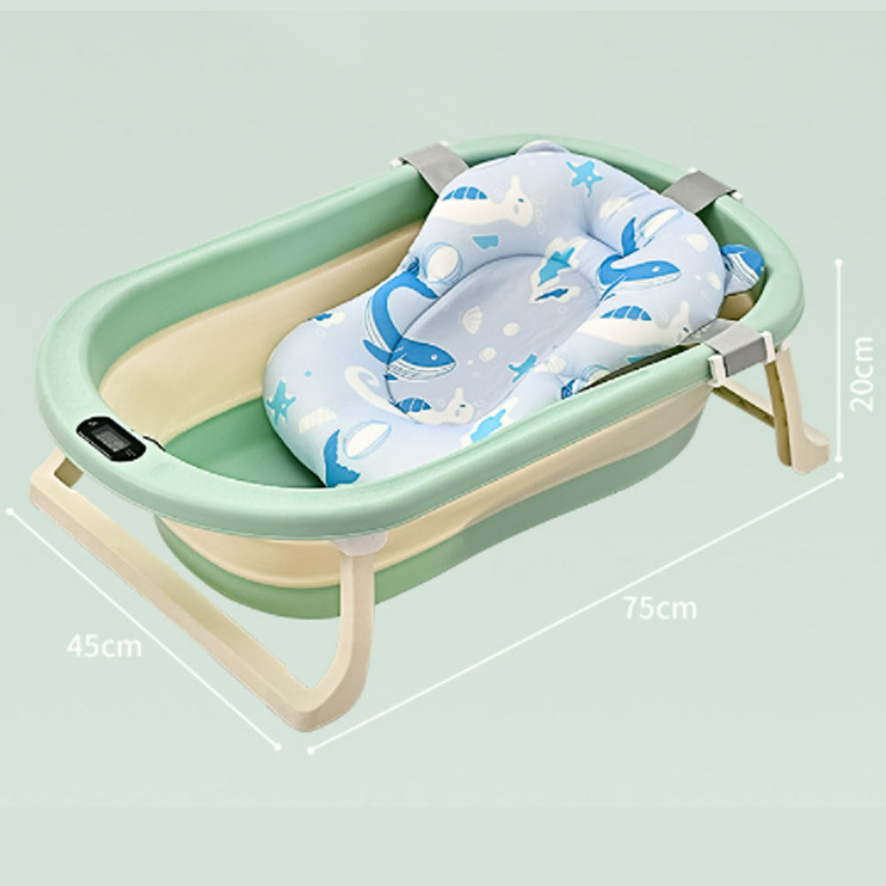 Plastic foldable baby bath tub