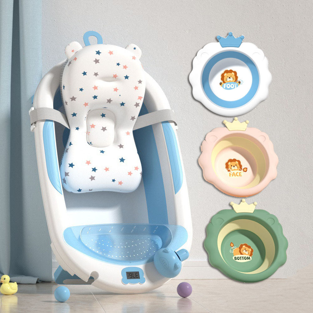 portable bath tub Bear toys and storage racks for baby