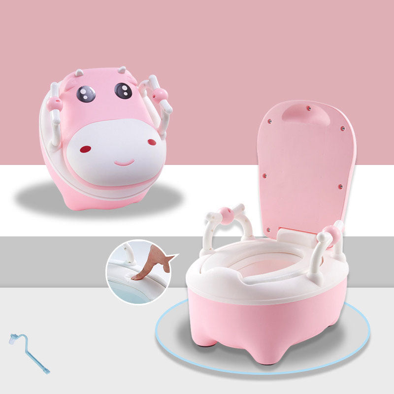 Potty training cute cow