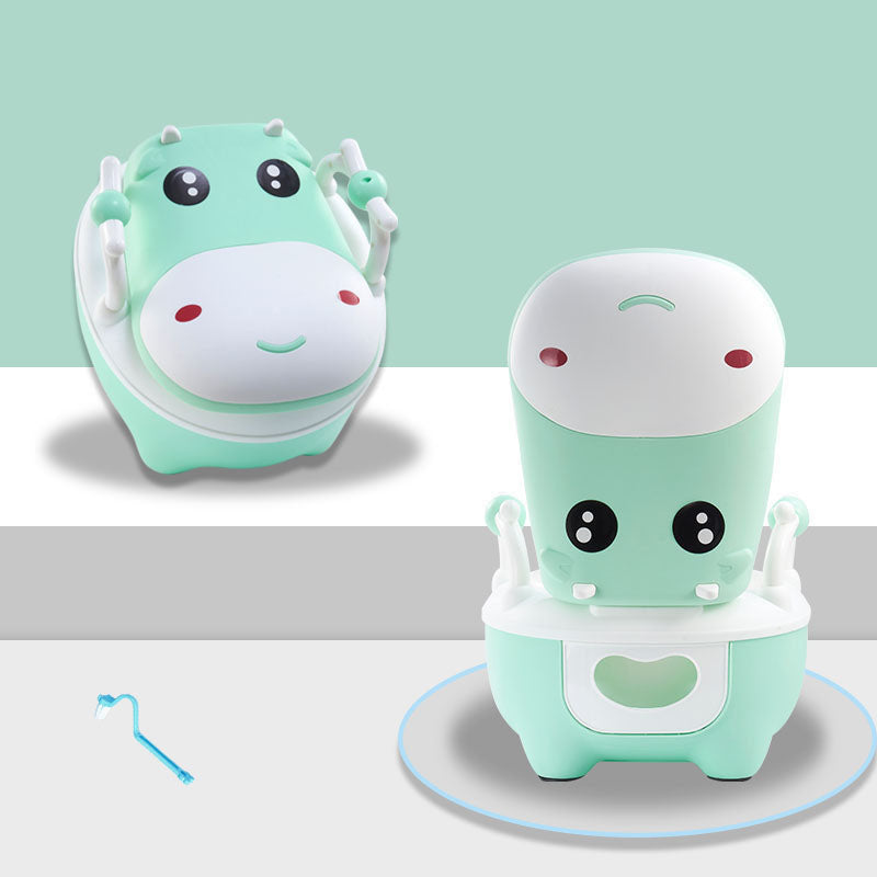 Potty training cute cow