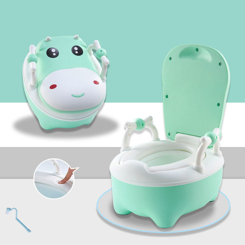 Potty training cute cow