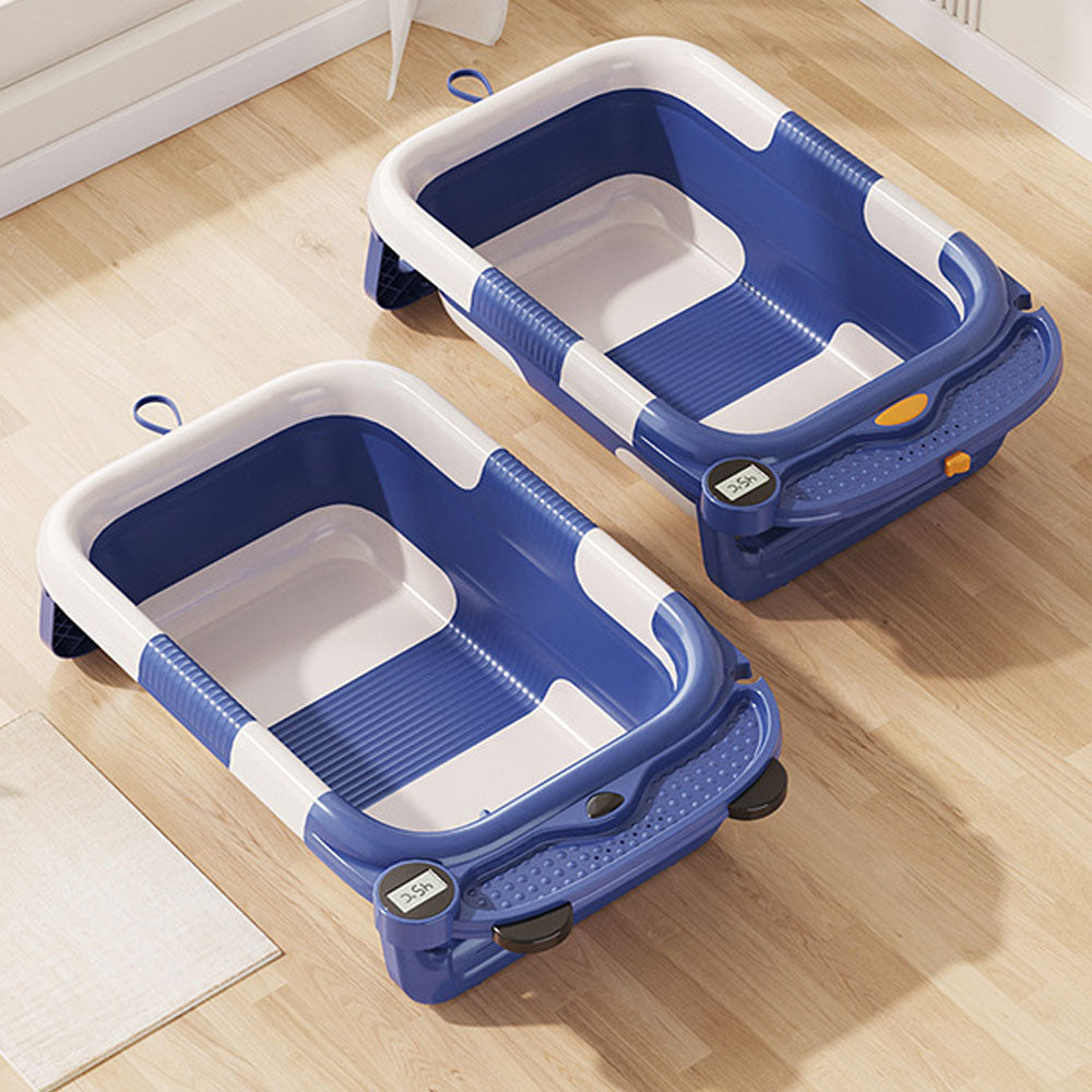 Baby twice folding bathtub