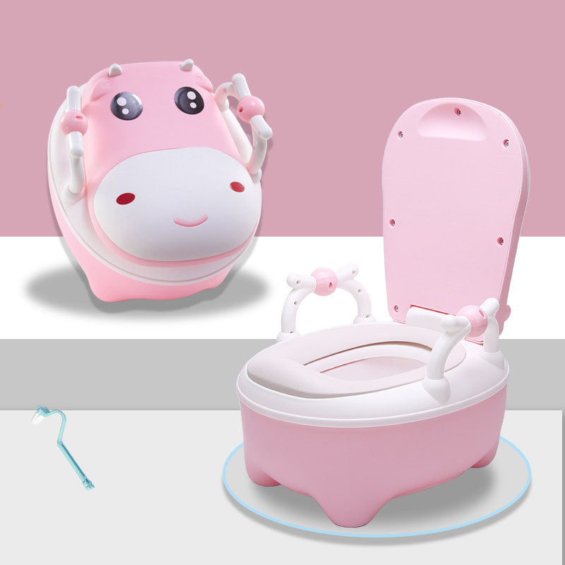 Potty training cute cow