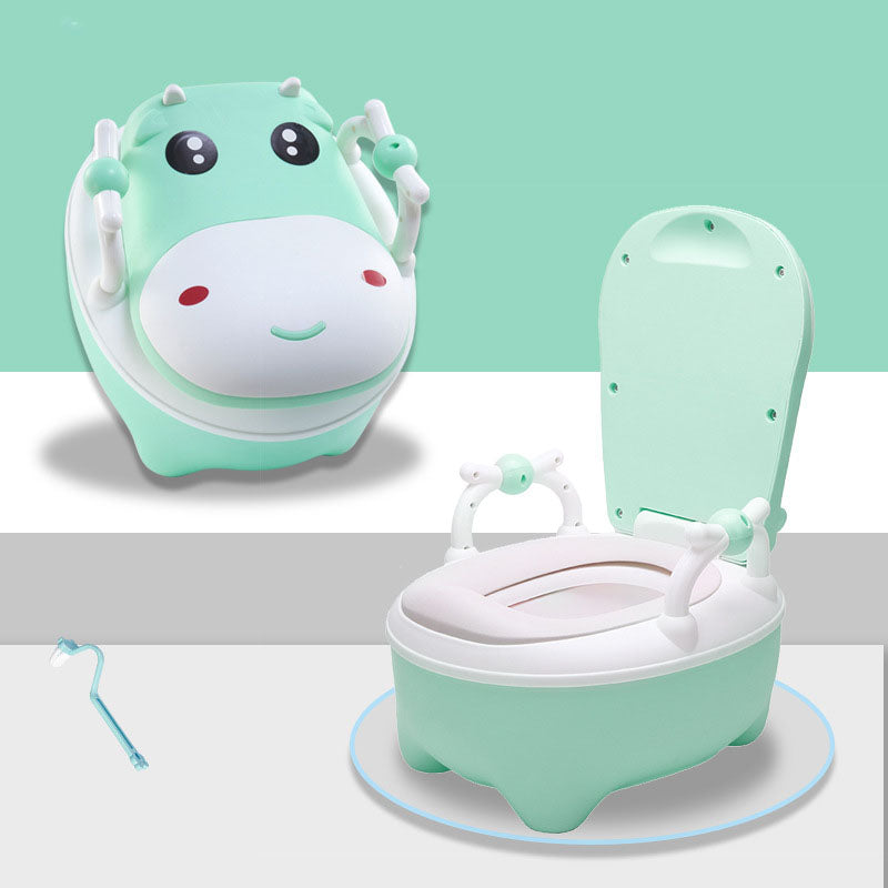 Potty training cute cow