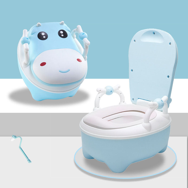 Potty training cute cow