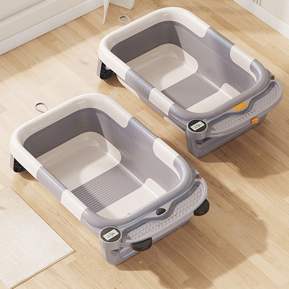 Baby twice folding bathtub