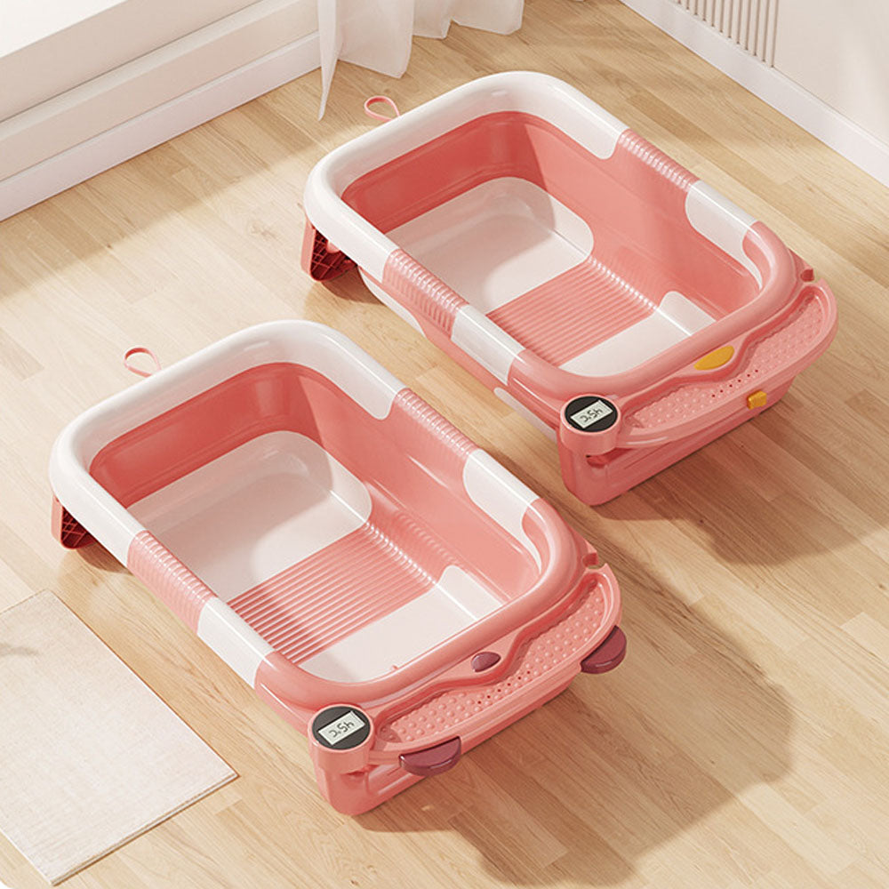 Baby twice folding bathtub