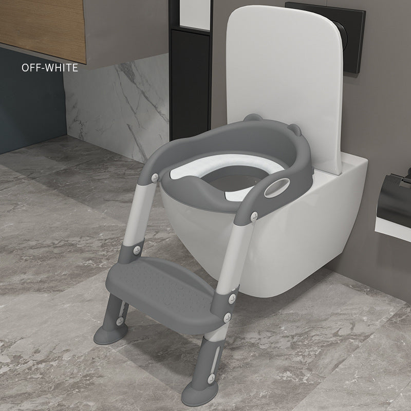 Baby potty training seat with ladder