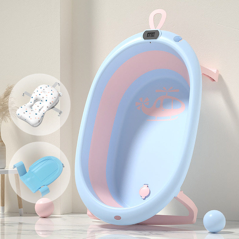 New born collapsible airplane baby bath tub