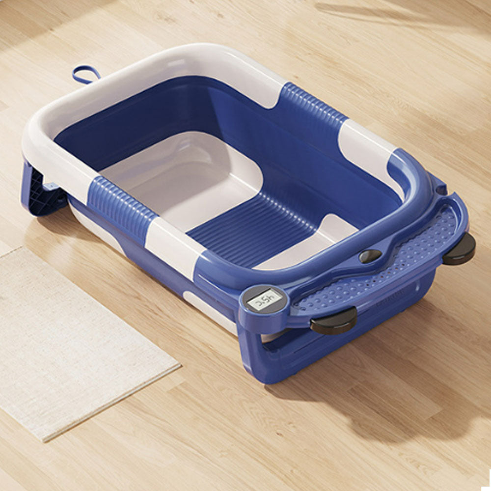 Baby twice folding bathtub