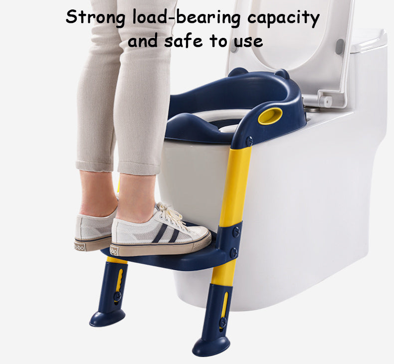 Baby potty training seat with ladder