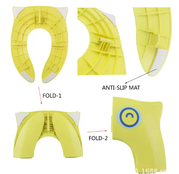 Frog Shape Kids Children Foldable Potty Seat