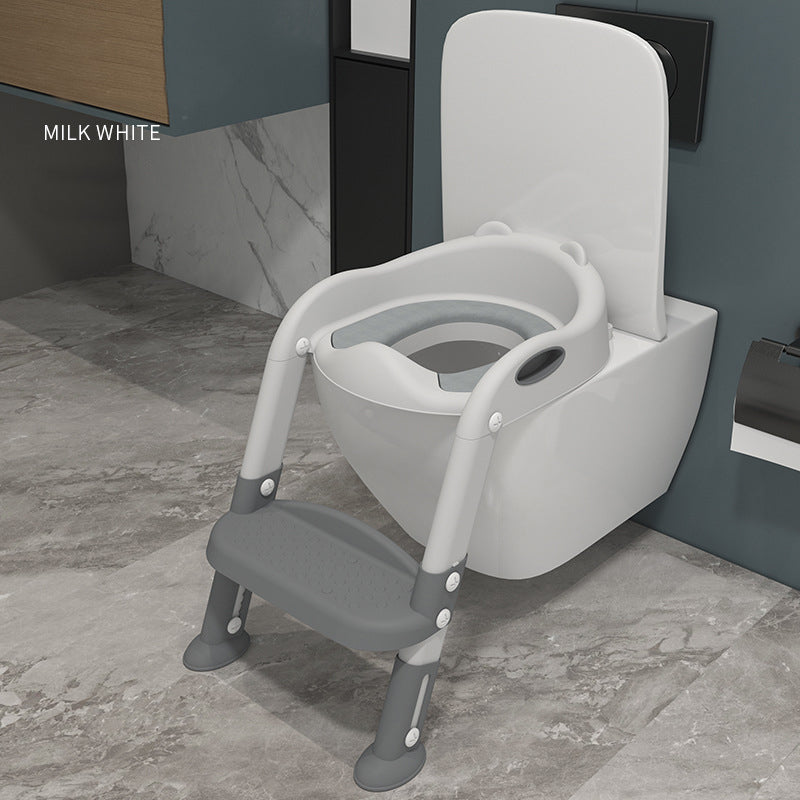 Baby potty training seat with ladder