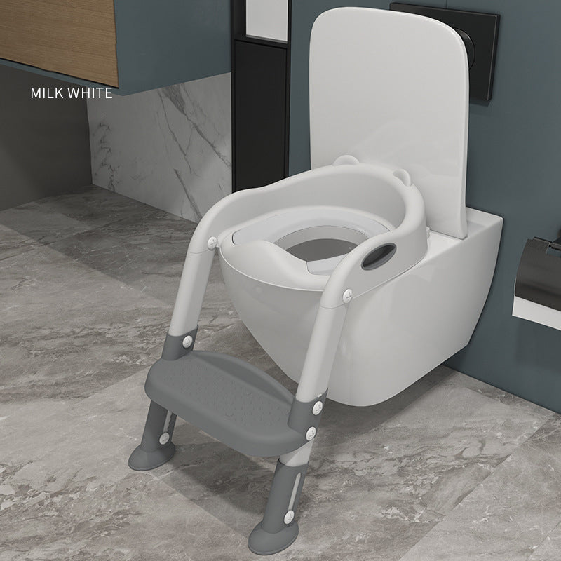 Baby potty training seat with ladder