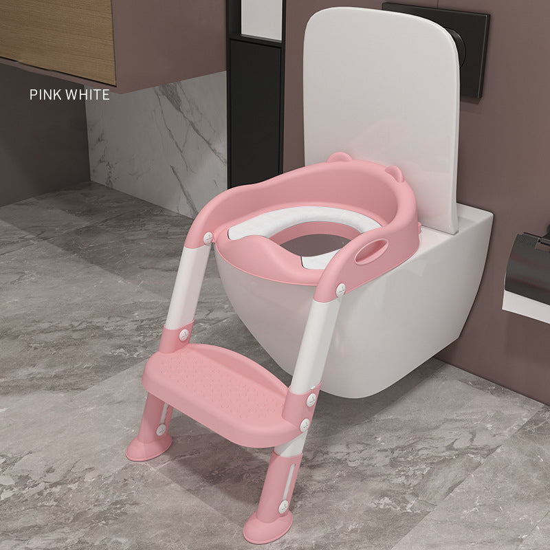 Baby potty training seat with ladder