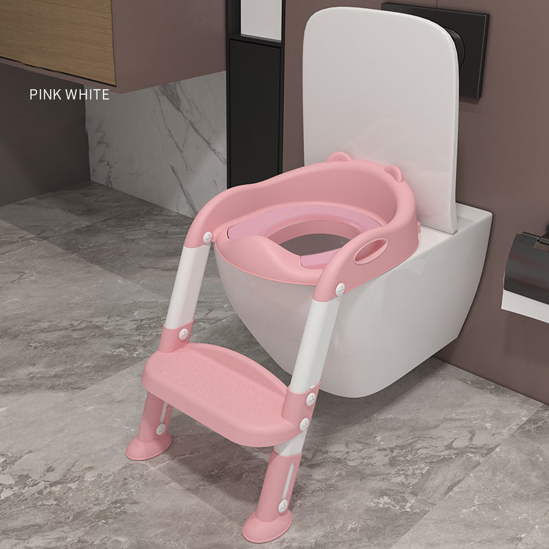 Baby potty training seat with ladder