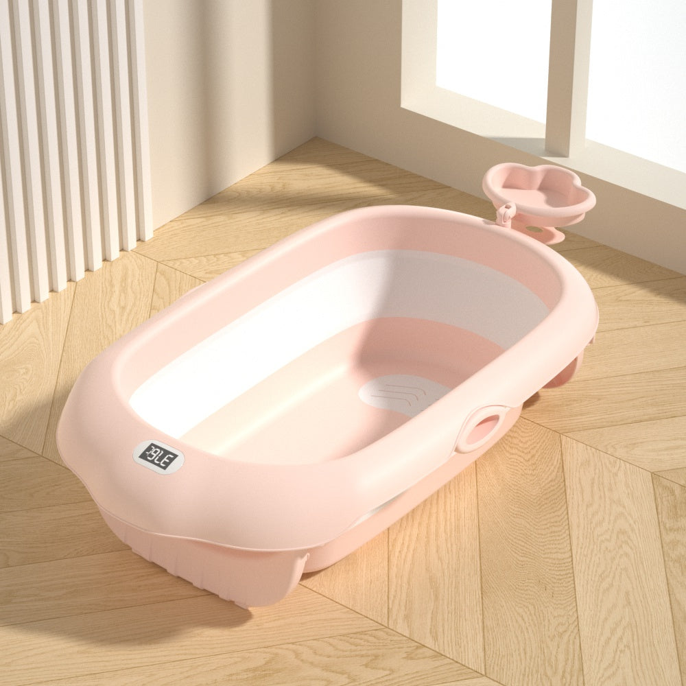 Wholesale Portable Collapsible 0-8  Folding Infant Baby Bath Tub With Stand