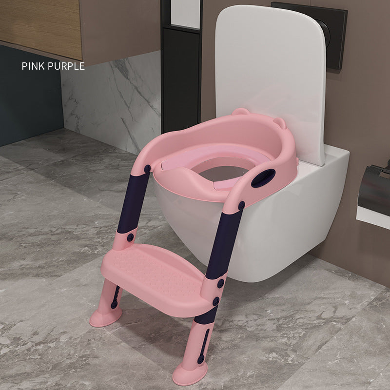 Baby potty training seat with ladder