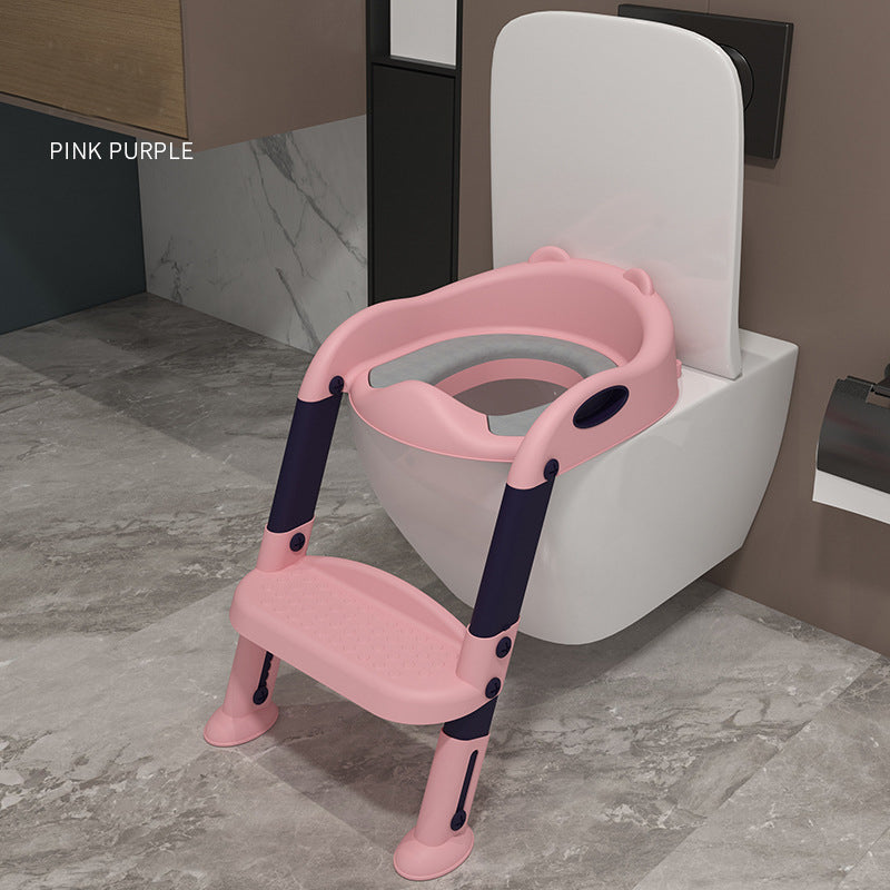Baby potty training seat with ladder
