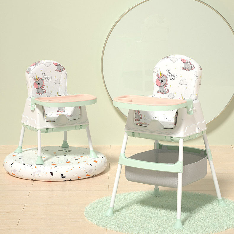 Baby high chair adjustable height