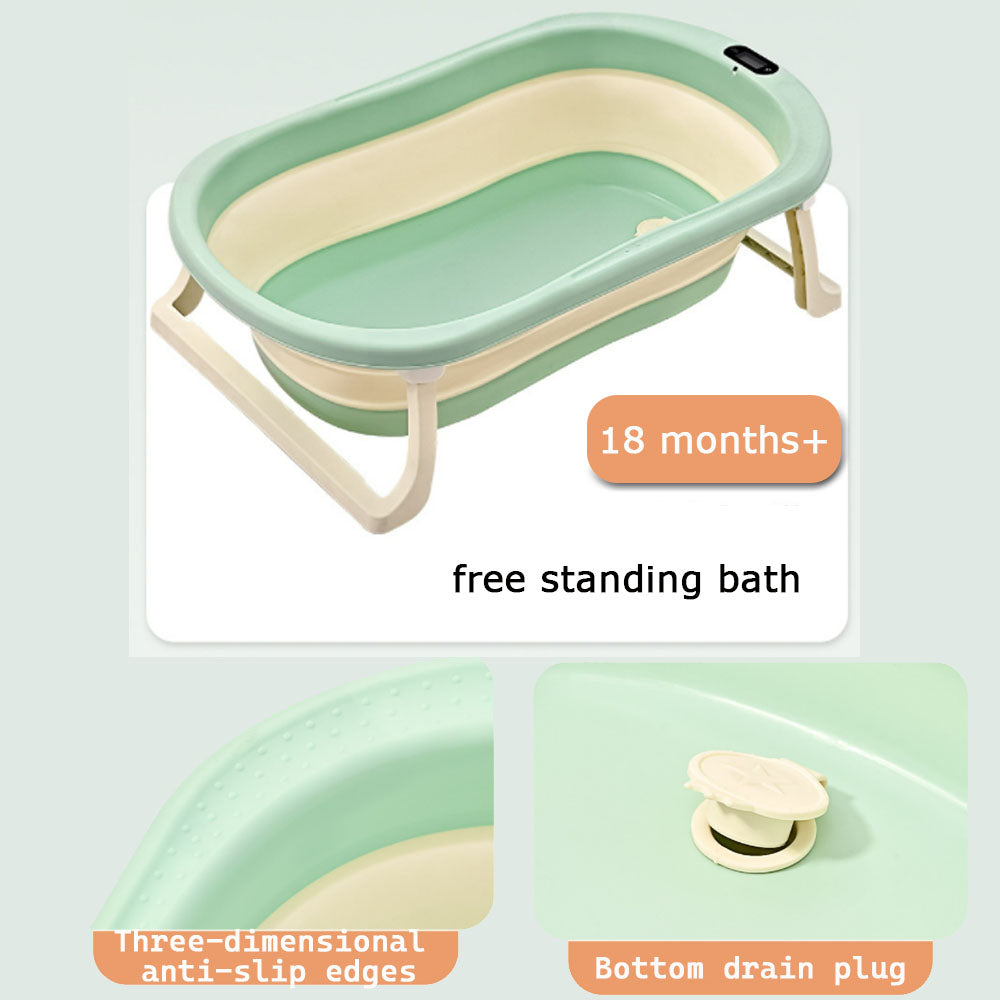 Plastic foldable baby bath tub