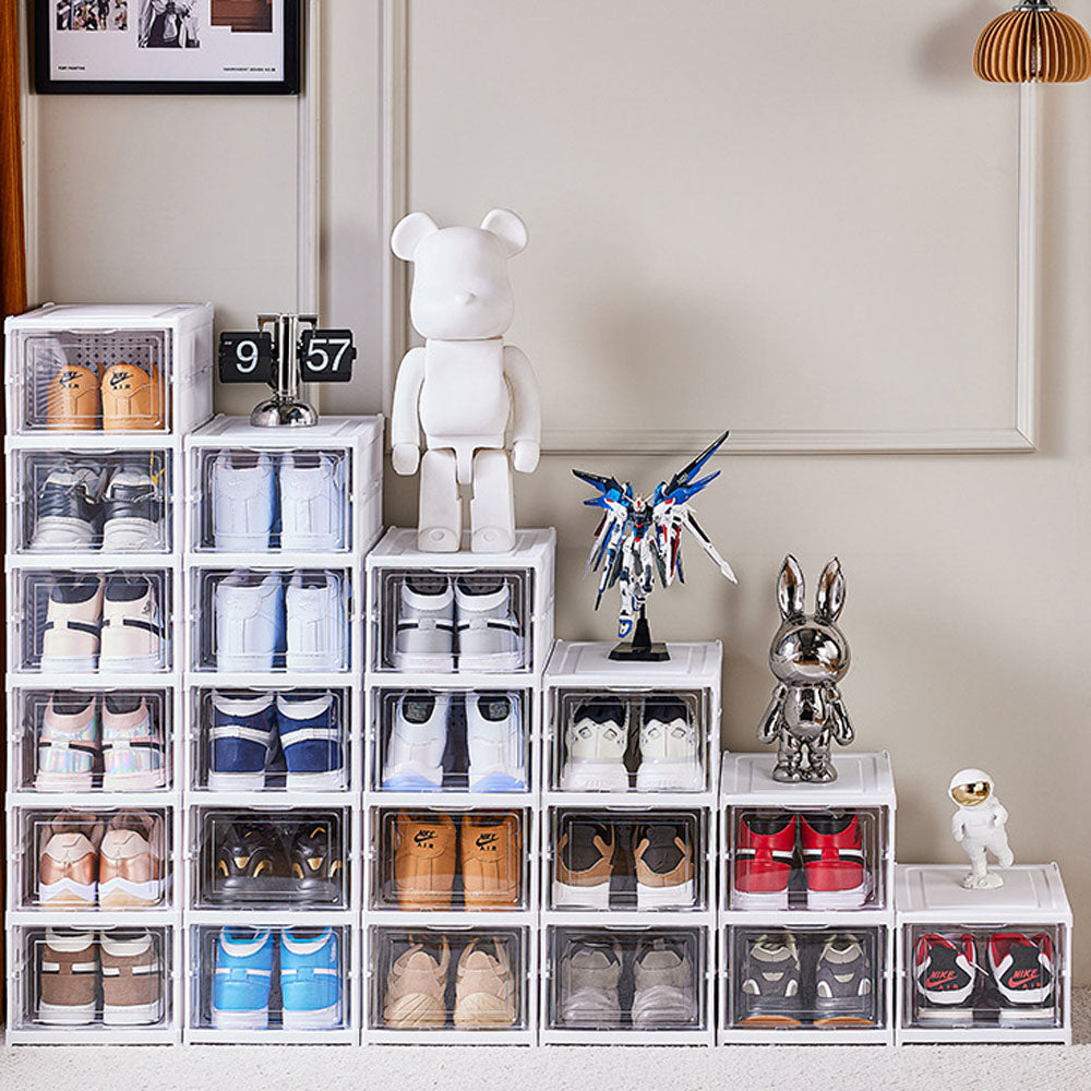 Shoe box foldable cabinet shoe racks