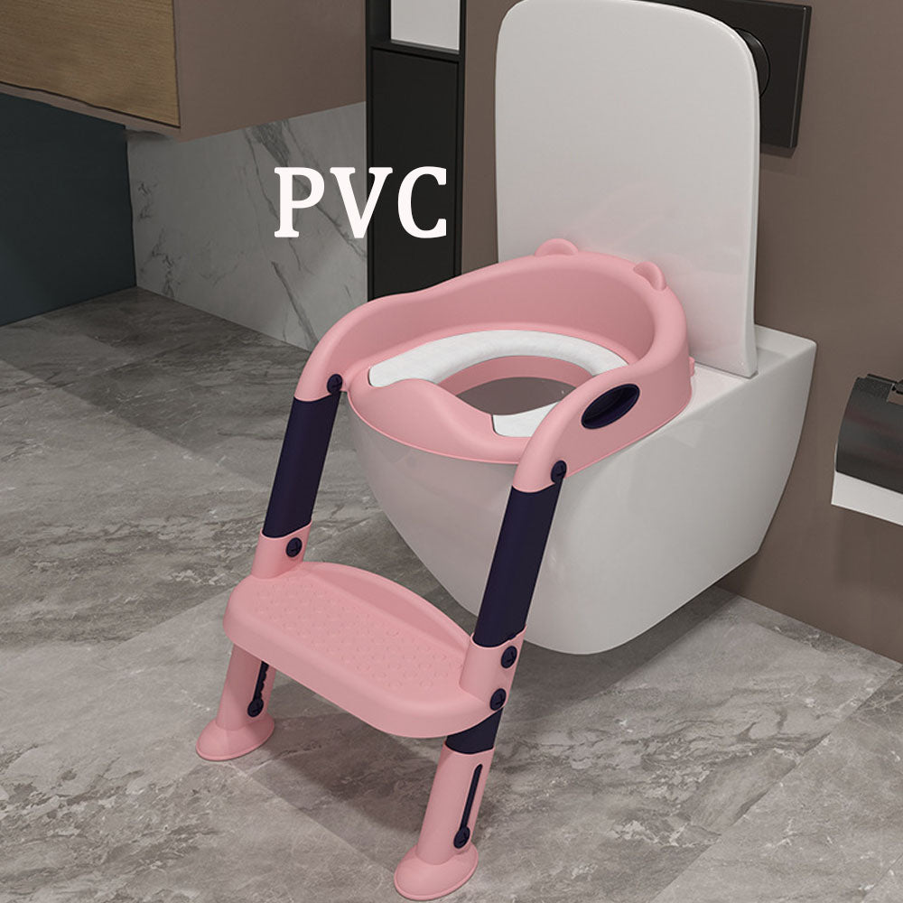 Baby potty training seat with ladder