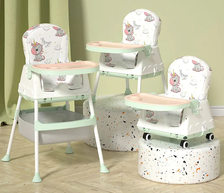 Baby high chair adjustable height