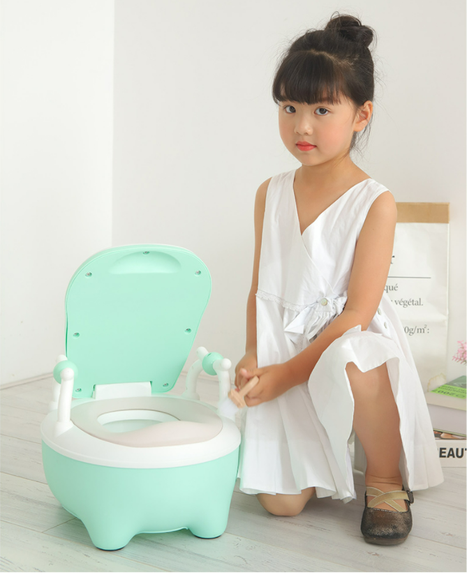 Potty training cute cow