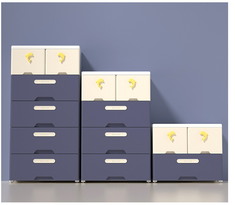 Baby shoe cabinet with wheel