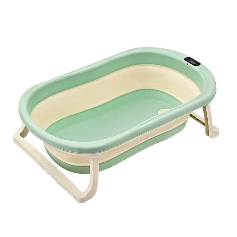 Plastic foldable baby bath tub