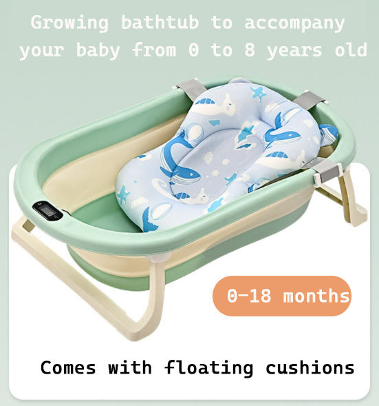 Plastic foldable baby bath tub