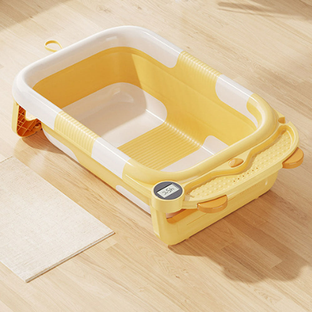 Baby twice folding bathtub