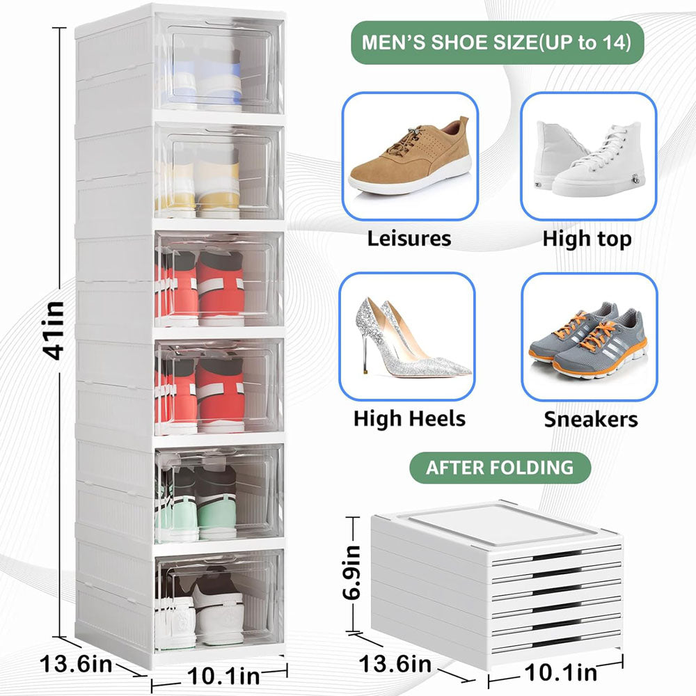 Shoe box foldable cabinet shoe racks