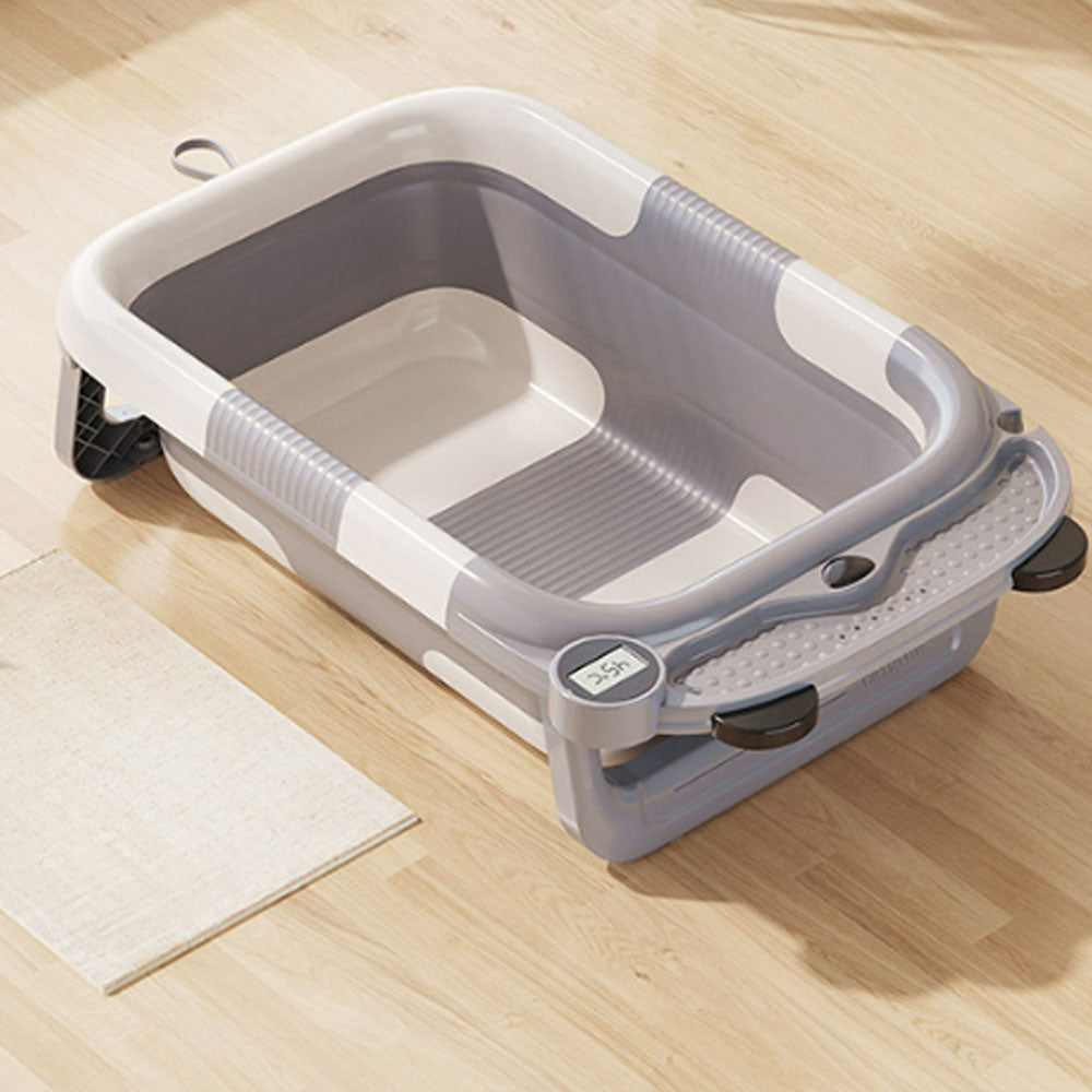 Baby twice folding bathtub