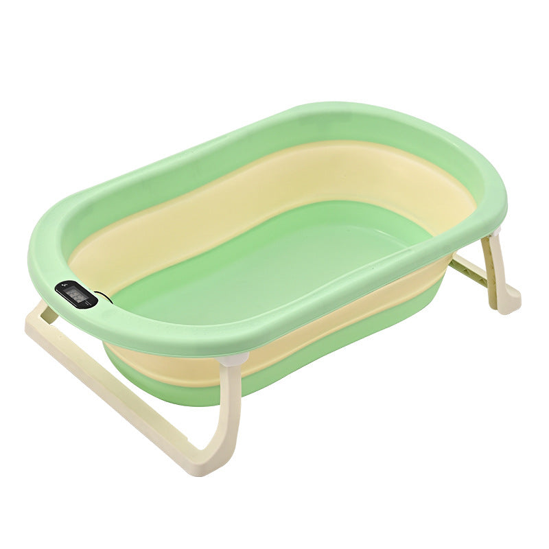 Plastic foldable baby bath tub