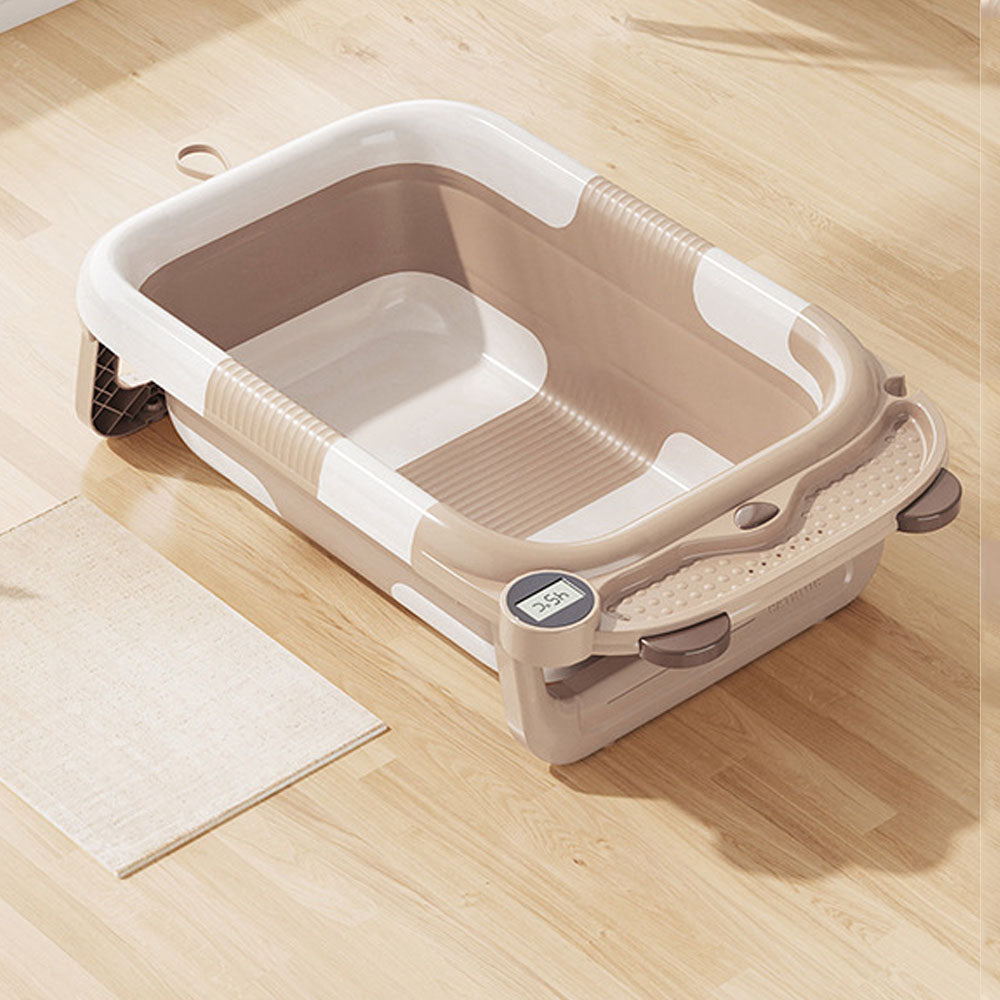 Baby twice folding bathtub