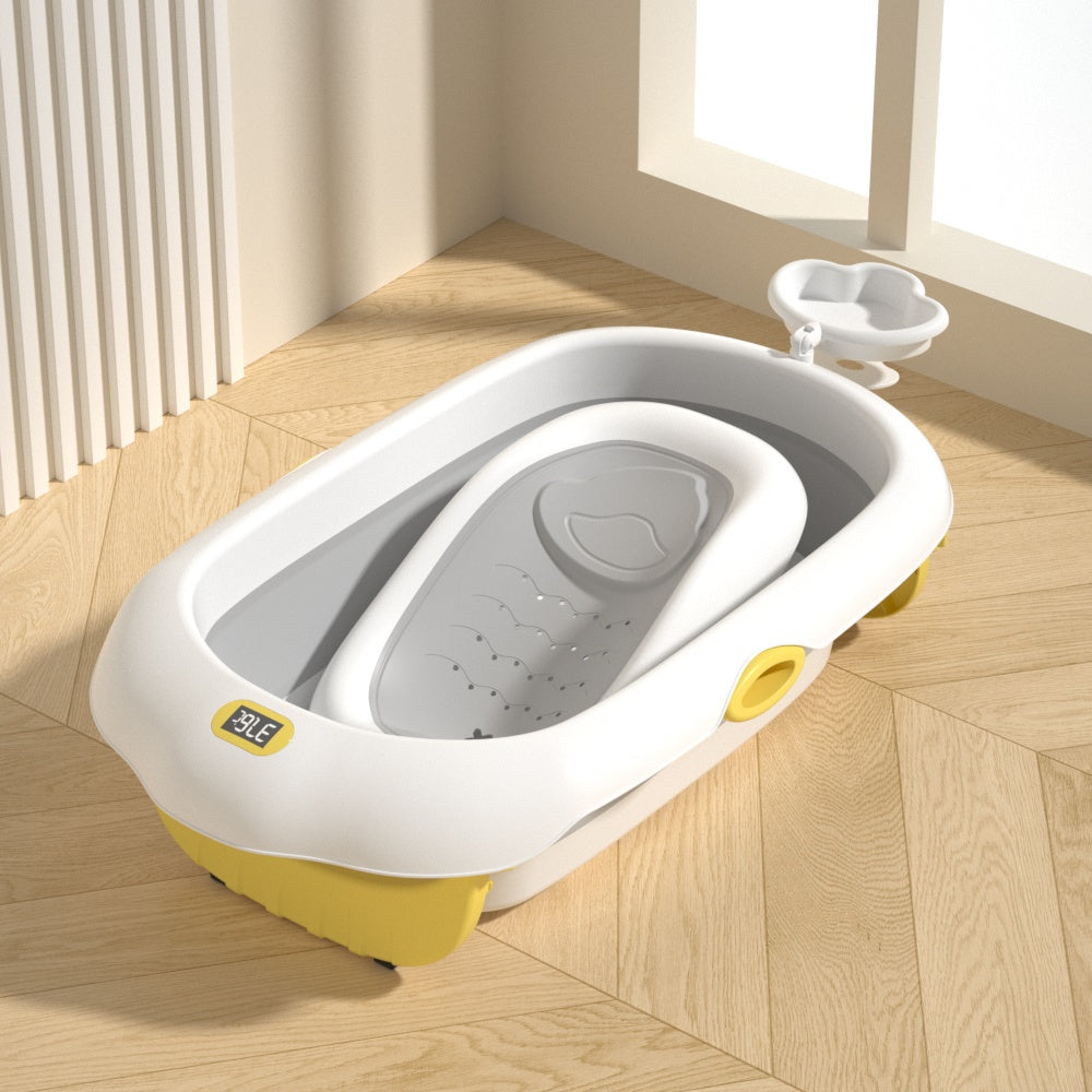 Wholesale Portable Collapsible 0-8 Folding Infant Baby Bath Tub With Stand
