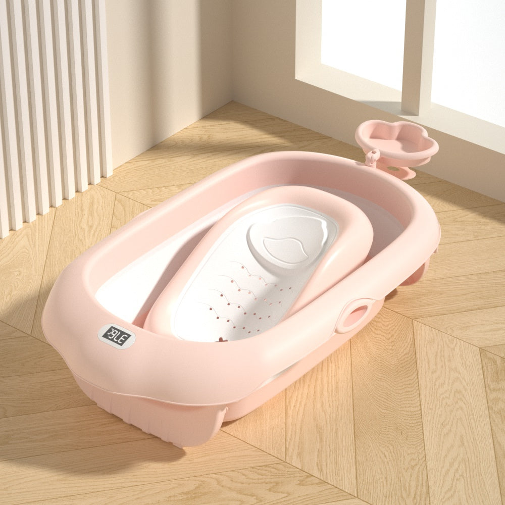 Wholesale Portable Collapsible 0-8 Folding Infant Baby Bath Tub With Stand