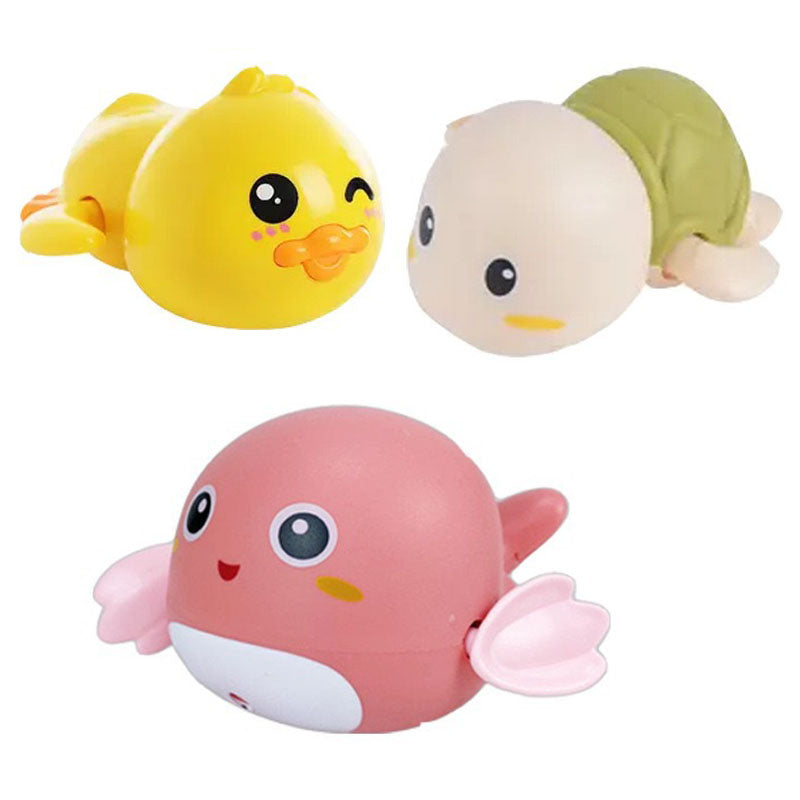 Baby Bath Toy yellow duck, turtle, dolphin Shape