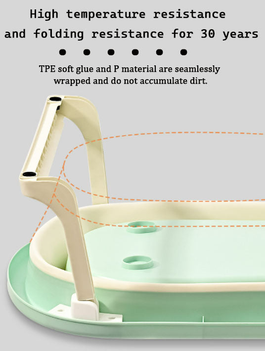 Plastic foldable baby bath tub