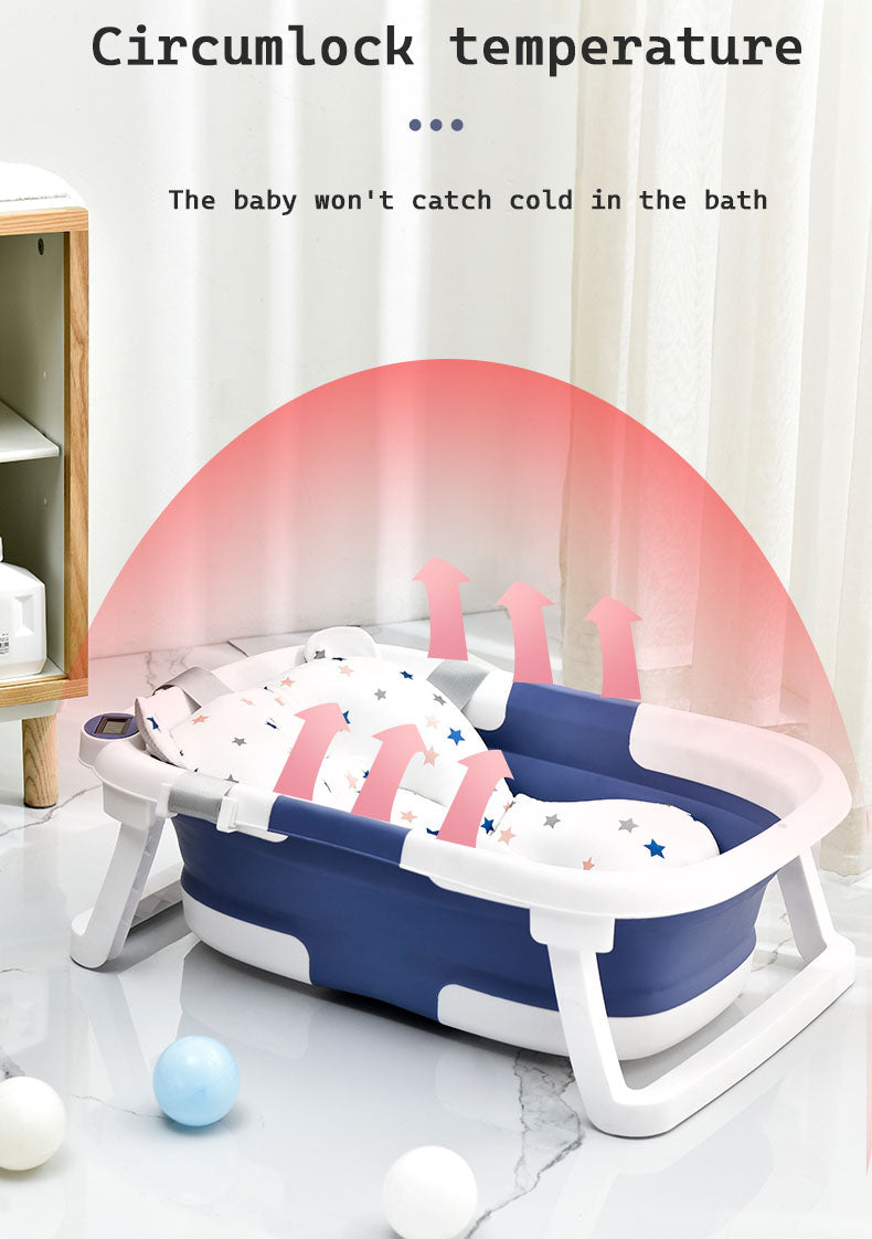 Baby bath tub floding many times