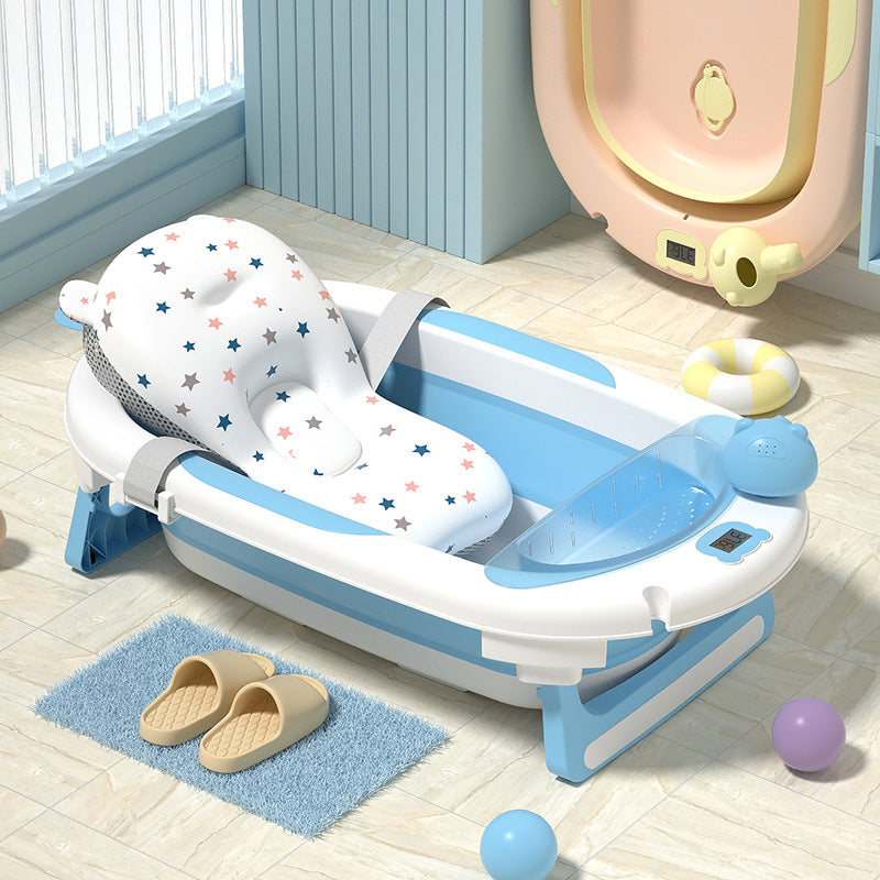 portable bath tub Bear toys and storage racks for baby
