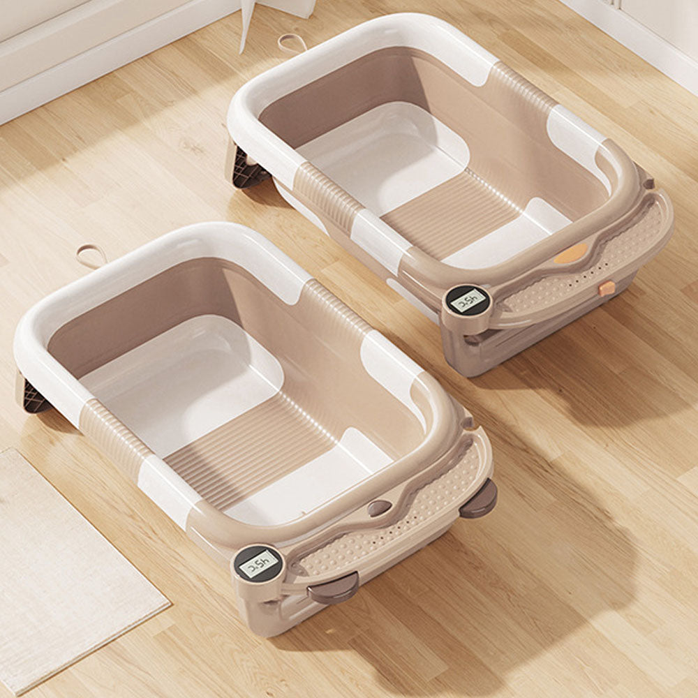 Baby twice folding bathtub