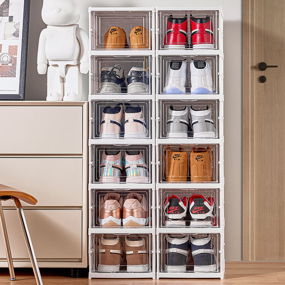 Shoe box foldable cabinet shoe racks
