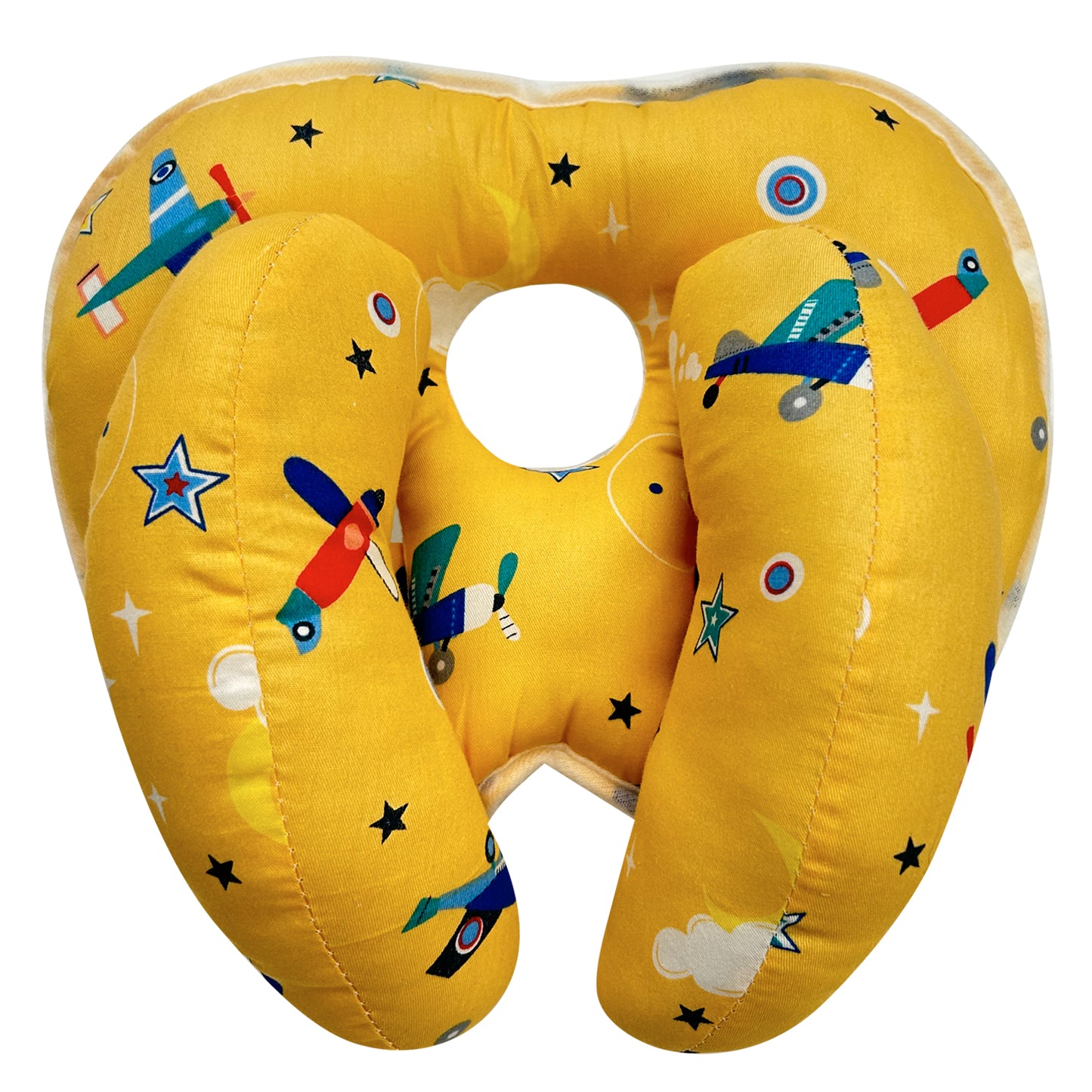 Soft banana shaped washable comfortable sleeping baby pillow