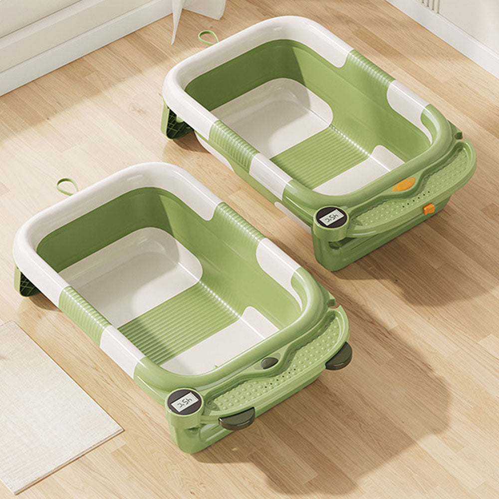 Baby twice folding bathtub