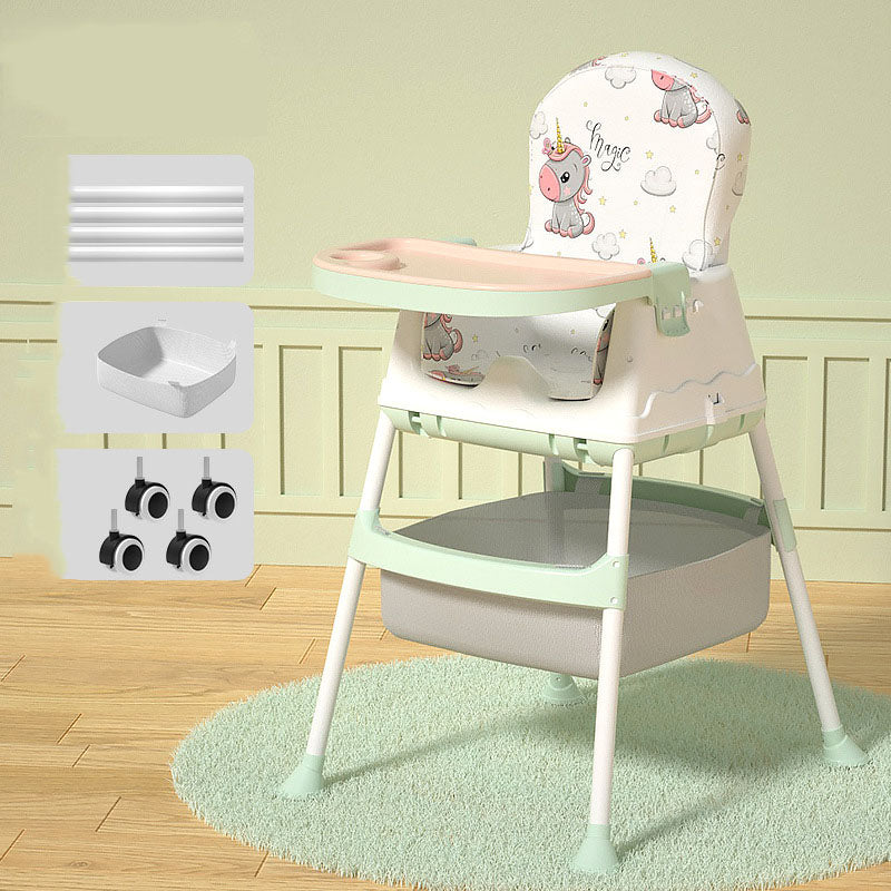 Baby high chair adjustable height