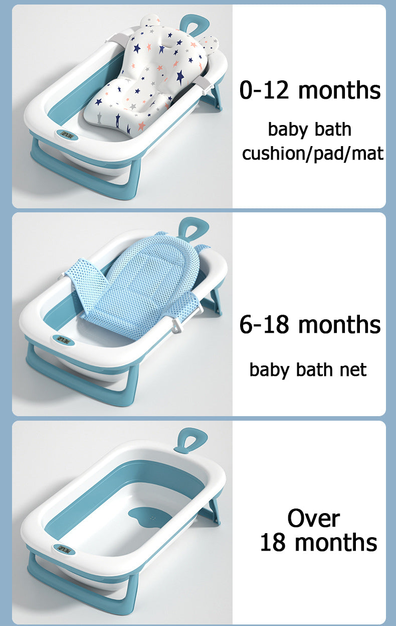 New born collapsible portable bathing tub