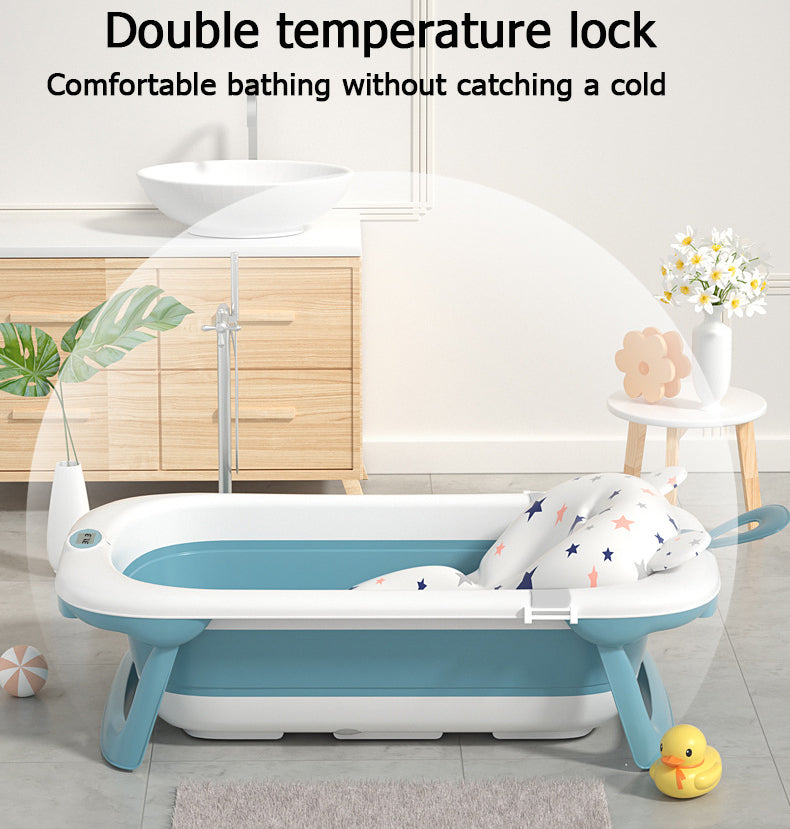 New born collapsible portable bathing tub